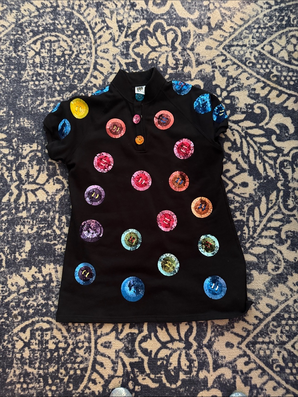 Queen of sparkles button dress